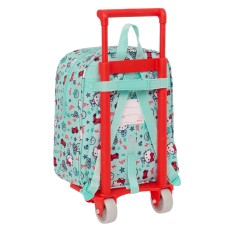 Trolley per la Scuola Hello Kitty Sea lovers Turchese 22 x 27 x 10 cm    