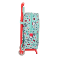 Trolley per la Scuola Hello Kitty Sea lovers Turchese 22 x 27 x 10 cm    