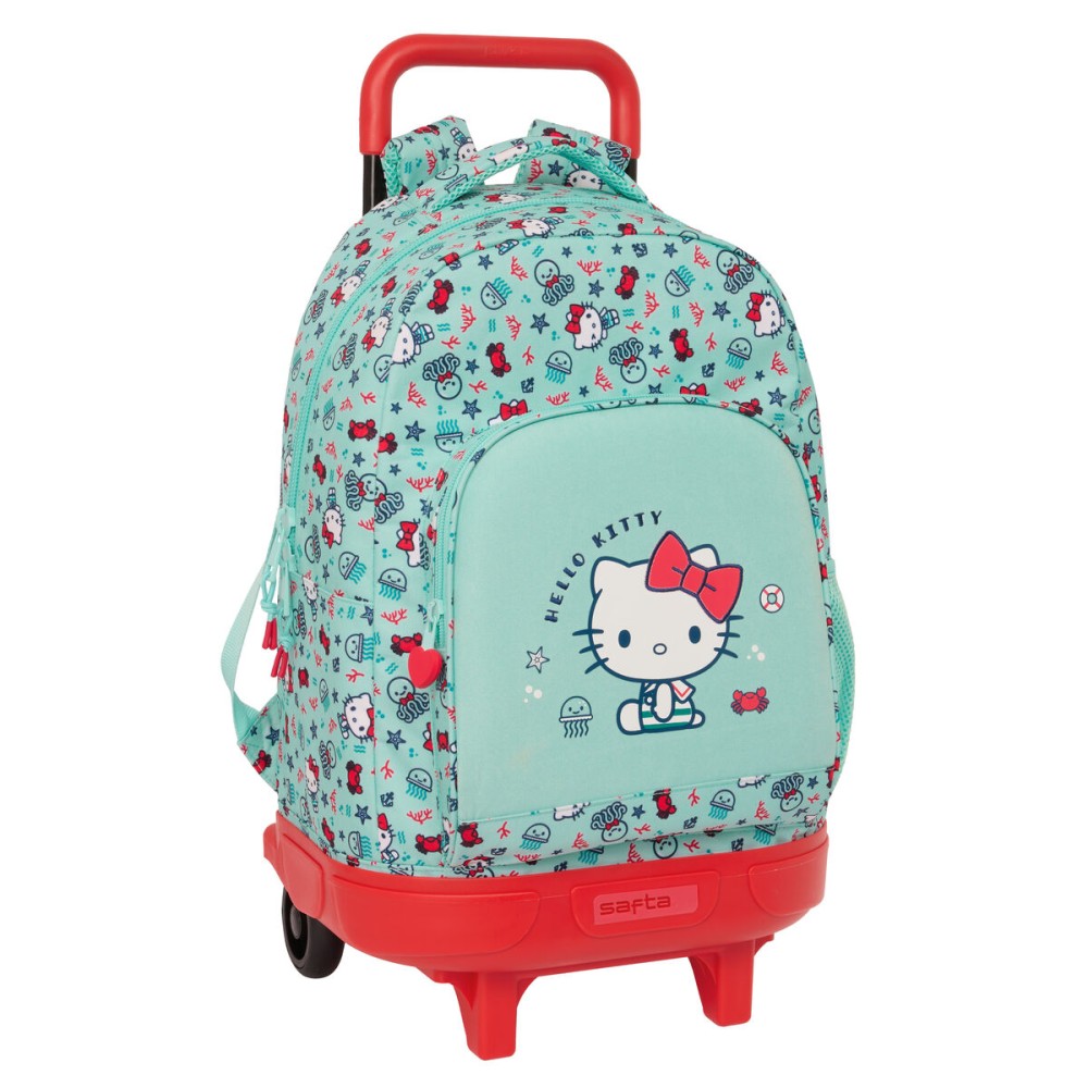 Trolley per la Scuola Hello Kitty Sea lovers Turchese 33 X 45 X 22 cm    