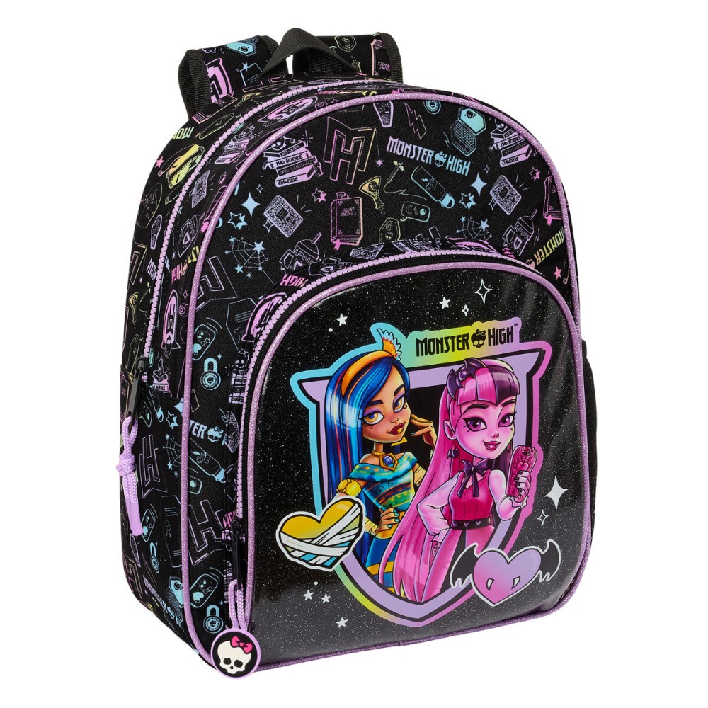 Zaino per Bambini Monster High Nero 28 x 34 x 10 cm    