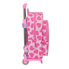 Trolley per la Scuola Barbie Love Rosa 26 x 34 x 11 cm    