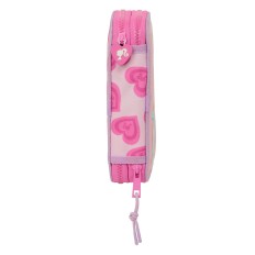 Astuccio Doppio Barbie Love Rosa 12.5 x 19.5 x 4 cm 28 Pezzi    