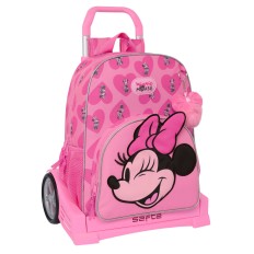 Trolley per la Scuola Minnie Mouse Loving Rosa 33 x 42 x 14 cm    