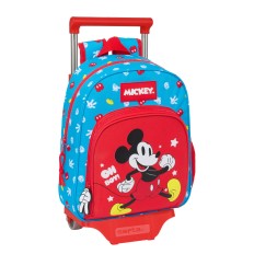 Trolley per la Scuola Mickey Mouse Clubhouse Fantastic Azzurro Rosso 28 x 34 x 10 cm    