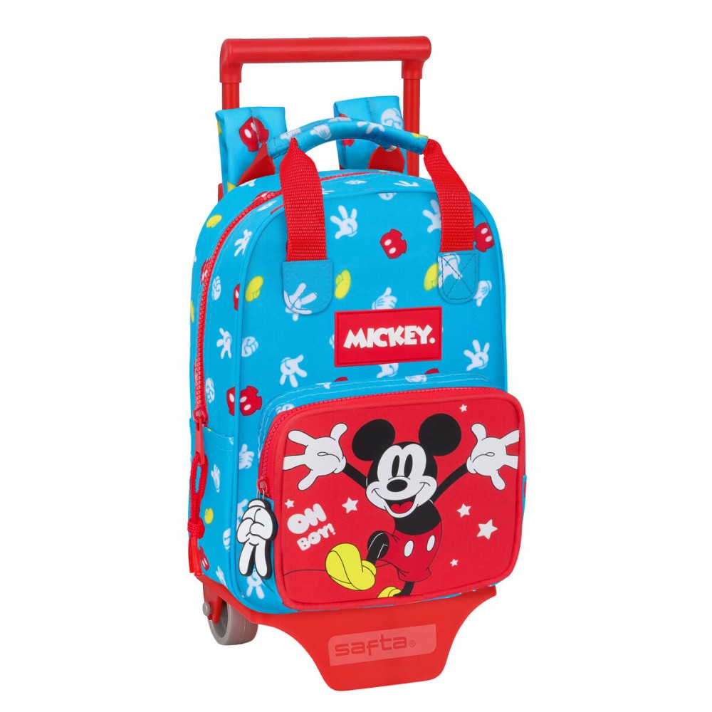 Trolley per la Scuola Mickey Mouse Clubhouse Fantastic Azzurro Rosso 20 x 28 x 8 cm    