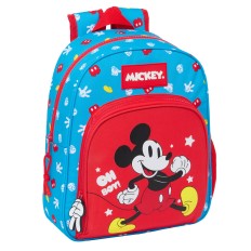 Zaino Scuola Mickey Mouse Clubhouse Fantastic Azzurro Rosso 28 x 34 x 10 cm    