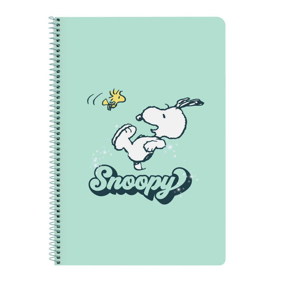 Agenda Snoopy Groovy Verde A4 80 Pagine    