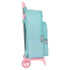 Trolley per la Scuola Moos Butterflies Azzurro 30 x 46 x 14 cm    