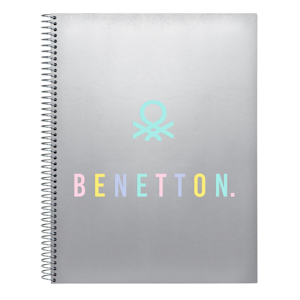 Agenda Benetton Silver Argentato A4 120 Fogli    