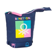 Astuccio Portapenne Benetton Cool Blu Marino 8 x 19 x 6 cm    