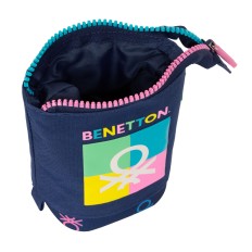 Astuccio Portapenne Benetton Cool Blu Marino 8 x 19 x 6 cm    