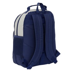 Zaino Scuola Benetton Varsity Grigio Blu Marino 32 x 42 x 15 cm    