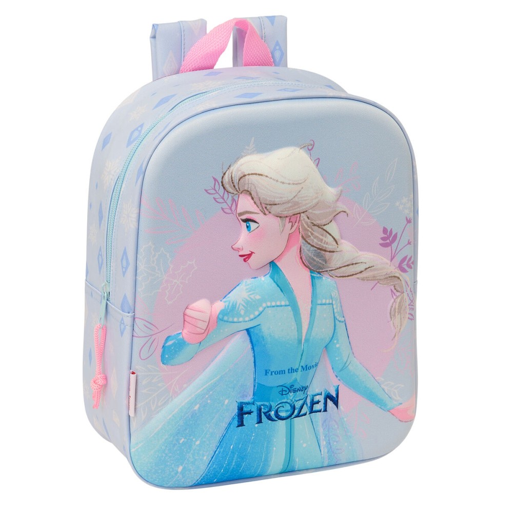 Zaino Scuola Frozen Lilla 22 x 27 x 10 cm 3D    