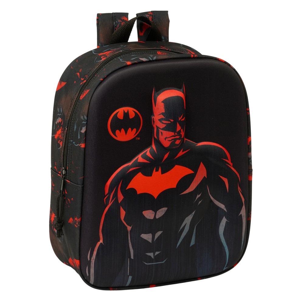 Zaino Scuola Batman Nero 22 x 27 x 10 cm 3D    