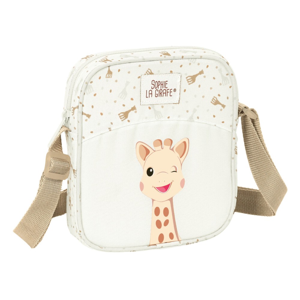 Borsa a Tracolla Sophie la Girafe Beige 16 x 18 x 4 cm    