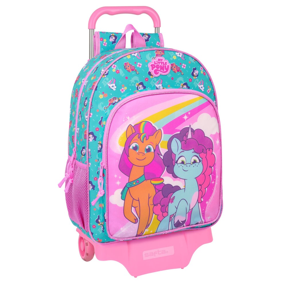 Trolley per la Scuola My Little Pony Magic Rosa Turchese 33 x 42 x 14 cm    