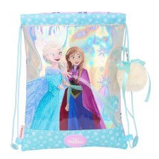 Zainetto con Cordini Frozen Cool days Violetta Blu cielo 26 x 34 x 1 cm    