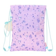 Zainetto con Cordini Frozen Cool days Violetta Blu cielo 26 x 34 x 1 cm    