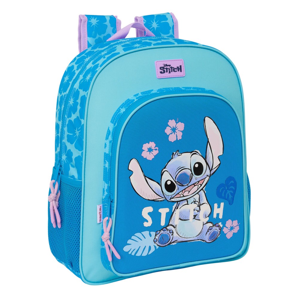 Zaino Scuola Lilo & Stitch Hawaii Azzurro 32 x 38 x 12 cm    