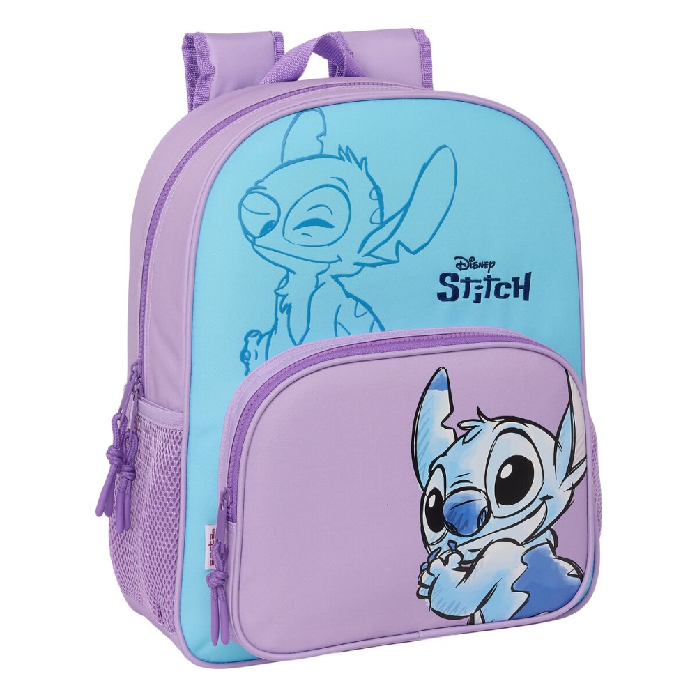 Zaino Scuola Lilo & Stitch Sweet Azzurro Lilla 32 x 38 x 12 cm    