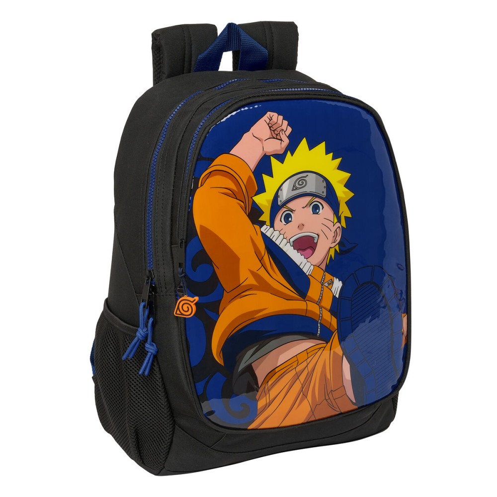 Zaino Scuola Naruto Ninja Azzurro Nero 32 x 44 x 16 cm    