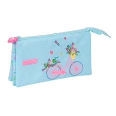 Astuccio Scuola Safta Bicicleta Azzurro 22 x 12 x 3 cm    