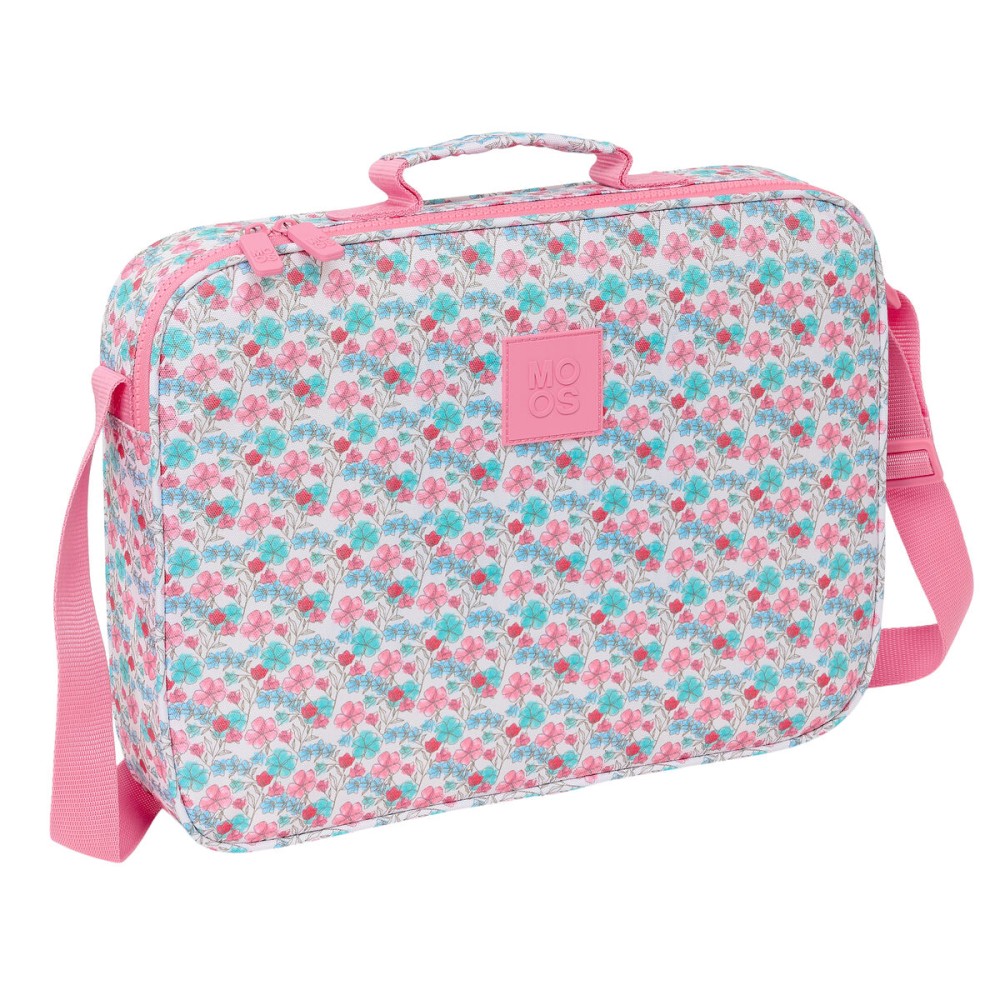 Borsa per la scuola Moos Flores Multicolore 38 x 28 x 6 cm    