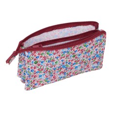 Necessaire Nait Nait Flores coimbra burdeos Bordeaux 22 x 12 x 3 cm    