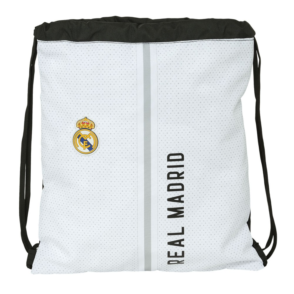 Zainetto con Cordini Real Madrid C.F. 24/25 Bianco Grigio 35 x 40 x 1 cm    