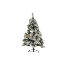 Albero di Natale Home ESPRIT Verde PVC Metallo Nevoso 96 x 96 x 150 cm    