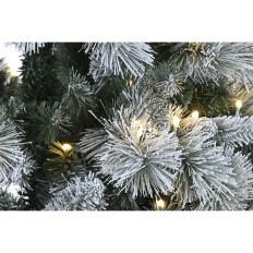 Albero di Natale Home ESPRIT Verde PVC Metallo Nevoso 96 x 96 x 150 cm    