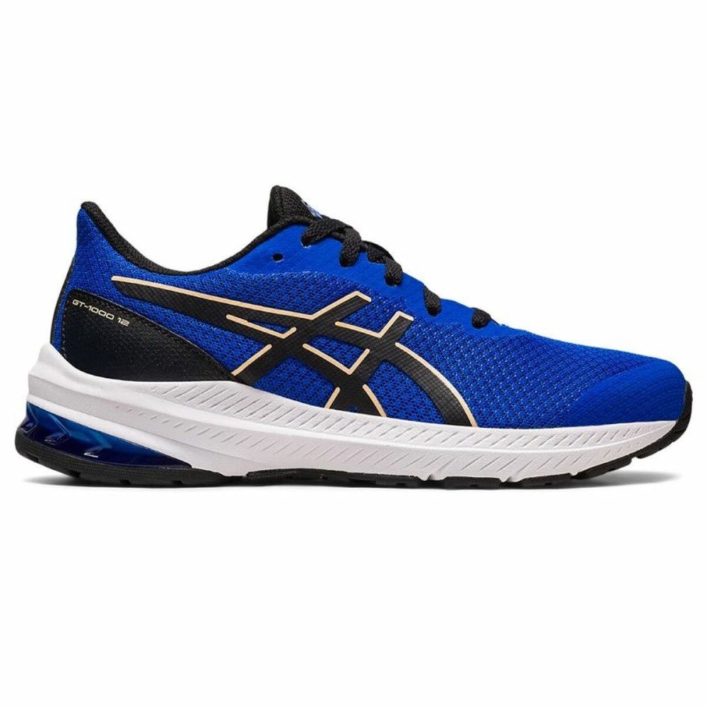 Scarpe da Running per Bambini Asics GT-1000 12 GS Nero Azzurro Taglia Calzatura  32.5 