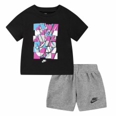 Completo Sportivo per Bambini Nike Nsw Add Ft Nero Grigio 2 Pezzi Taglia  7 anni 