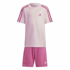 Completo Sportivo per Bambini Adidas 3 Stripes Rosa Taglia  3-4 Anni 