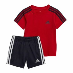 Completo Sportivo per Bambini Adidas 3 Stripes Rosso Taglia  12-18 Mesi 