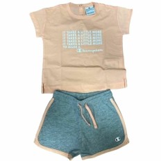 Completo Sportivo per Bambini Champion Baby Beige Beige Taglia  6-9 Mesi 