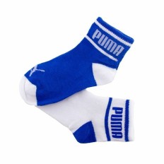 Calzini Sportivi Puma Wording x2 Azzurro Unisex Taglia Calzatura  19-22 