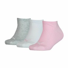 Calzini Sportivi Puma Kids Invisible Grigio Rosa Bianco 3 Unità Taglia Calzatura  27-30 