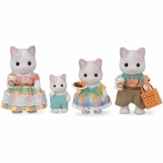 Accessori per Casa delle Bambole Sylvanian Families 5738 Latte Cat Family    