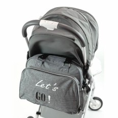 Borsa Fasciatoio per Pannolini Baby on Board SIMPLY Lets'Go Grigio    