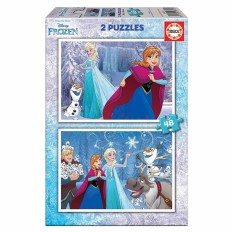 Puzzle Educa Frozen 28 x 20 cm 48 Pezzi (2 Unità) (2 x 48 pcs)    