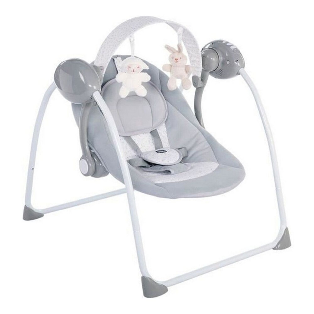 Sedia a Dondolo Chicco Relax & Play Swing Grigio Bianco    