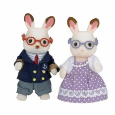 Personaggi d'Azione Sylvanian Families 5190 Grandparents Rabbit Chocolate    