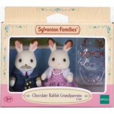 Personaggi d'Azione Sylvanian Families 5190 Grandparents Rabbit Chocolate    